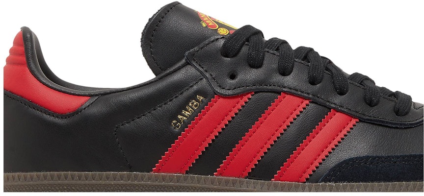 Manchester United Adidas Samba Team Black Real Red HQ7030 Shoes