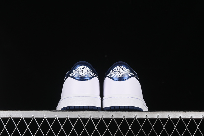 Nike Air Jordan 1 Low 85 Metallic Blue Summit White Sneakers