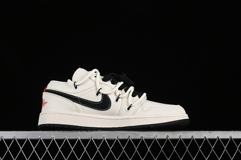 Nike Air Jordan 1 Low PLAY White Black Sneakers