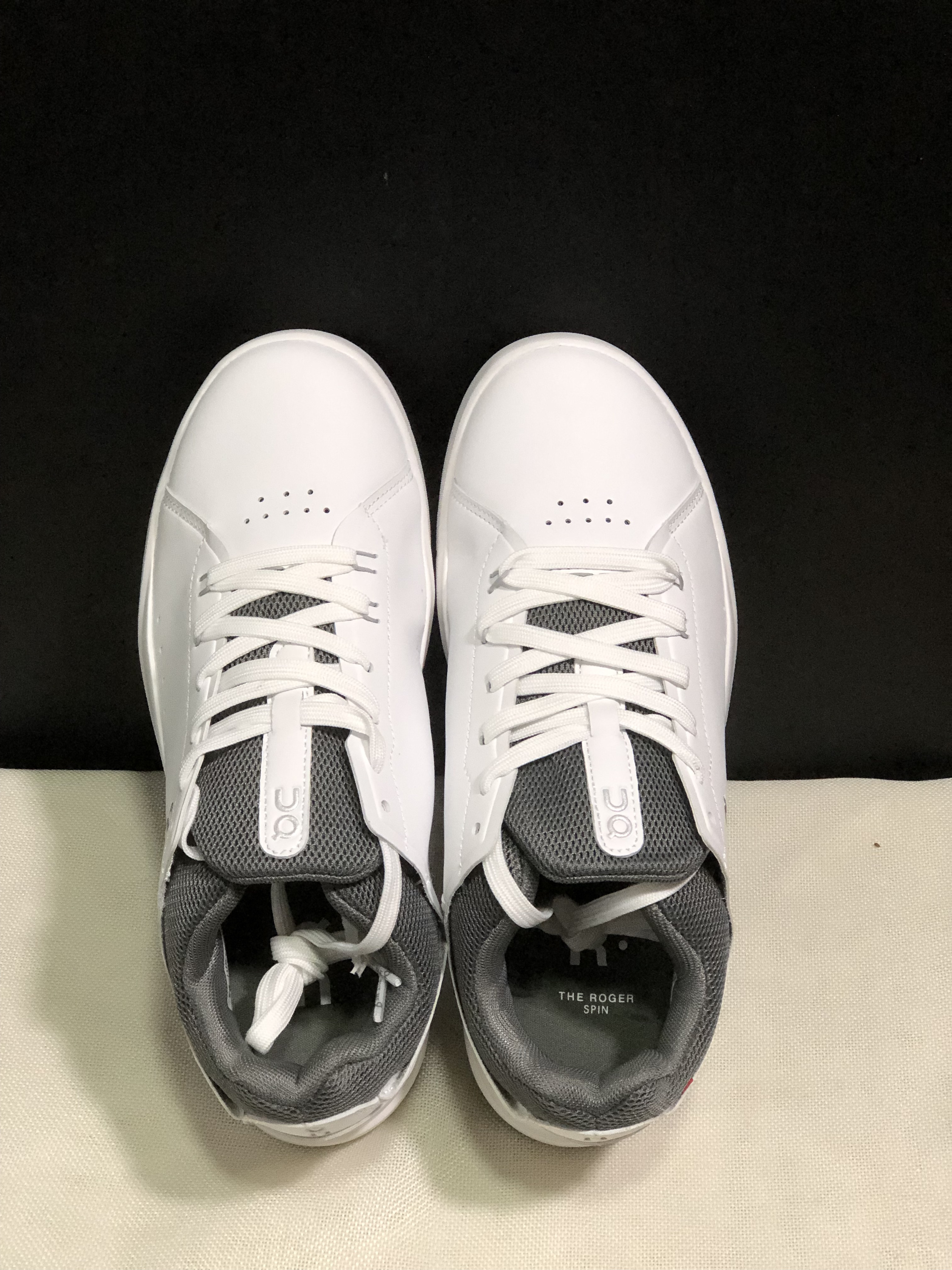 On Running The Roger Spin Board Shoes White/Wolf Grey