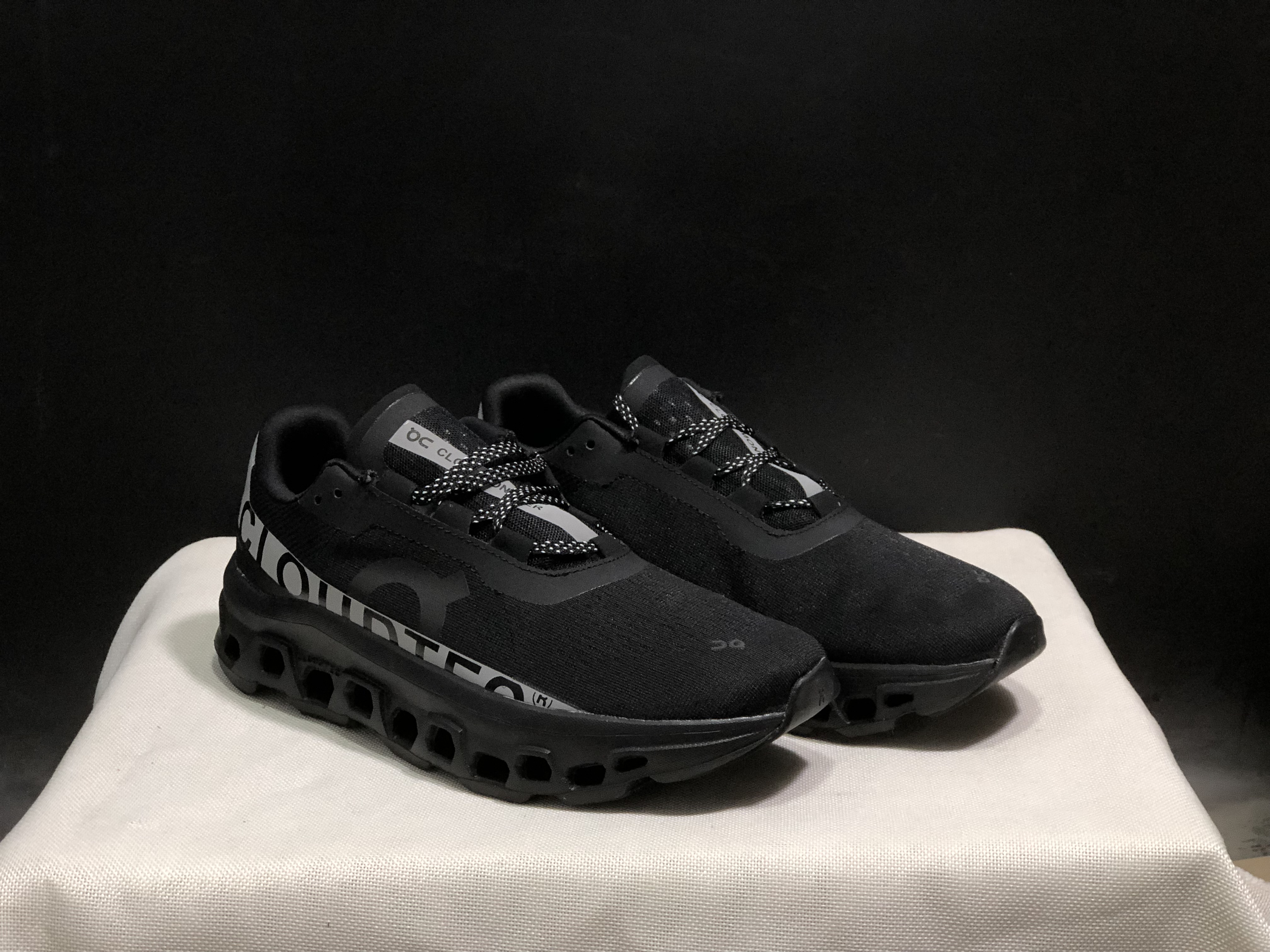 On Running Cloudmonster Black Anti-Slip Running Shoes