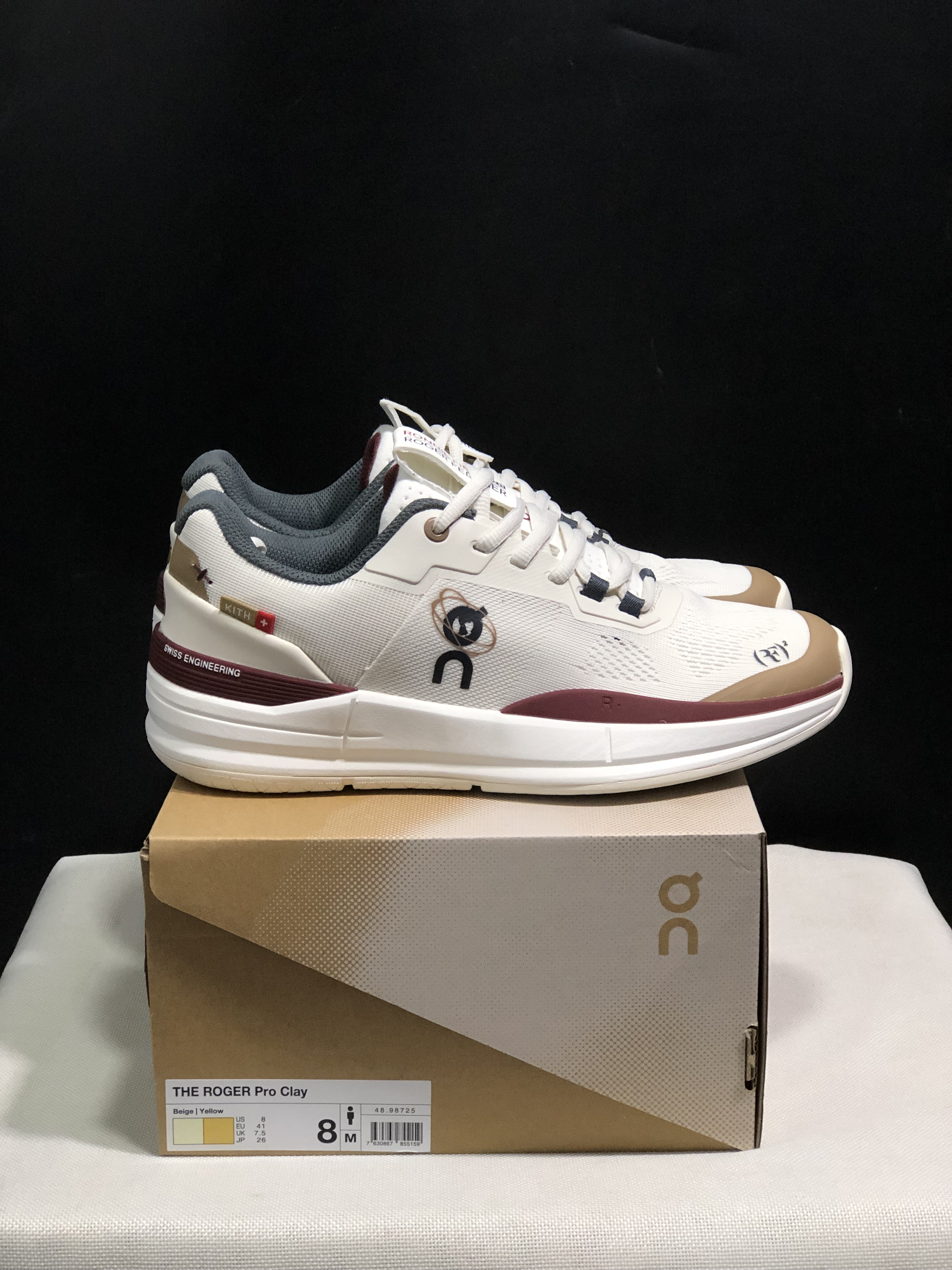 On Running The Roger Rro Durable And Breathable Tennis Shoes Beige/Earthy Yellow