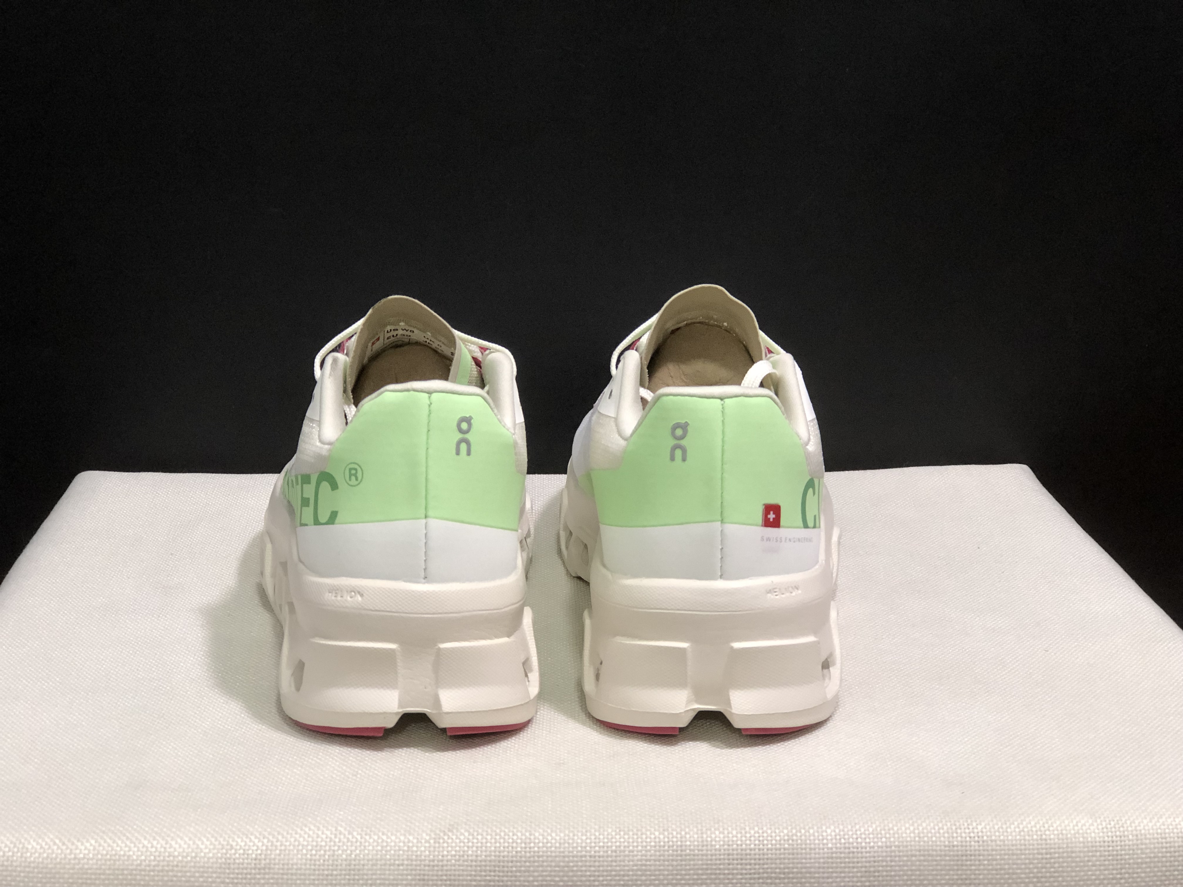 On Running Cloudmonster Anti-Slip Running Shoes White/Green