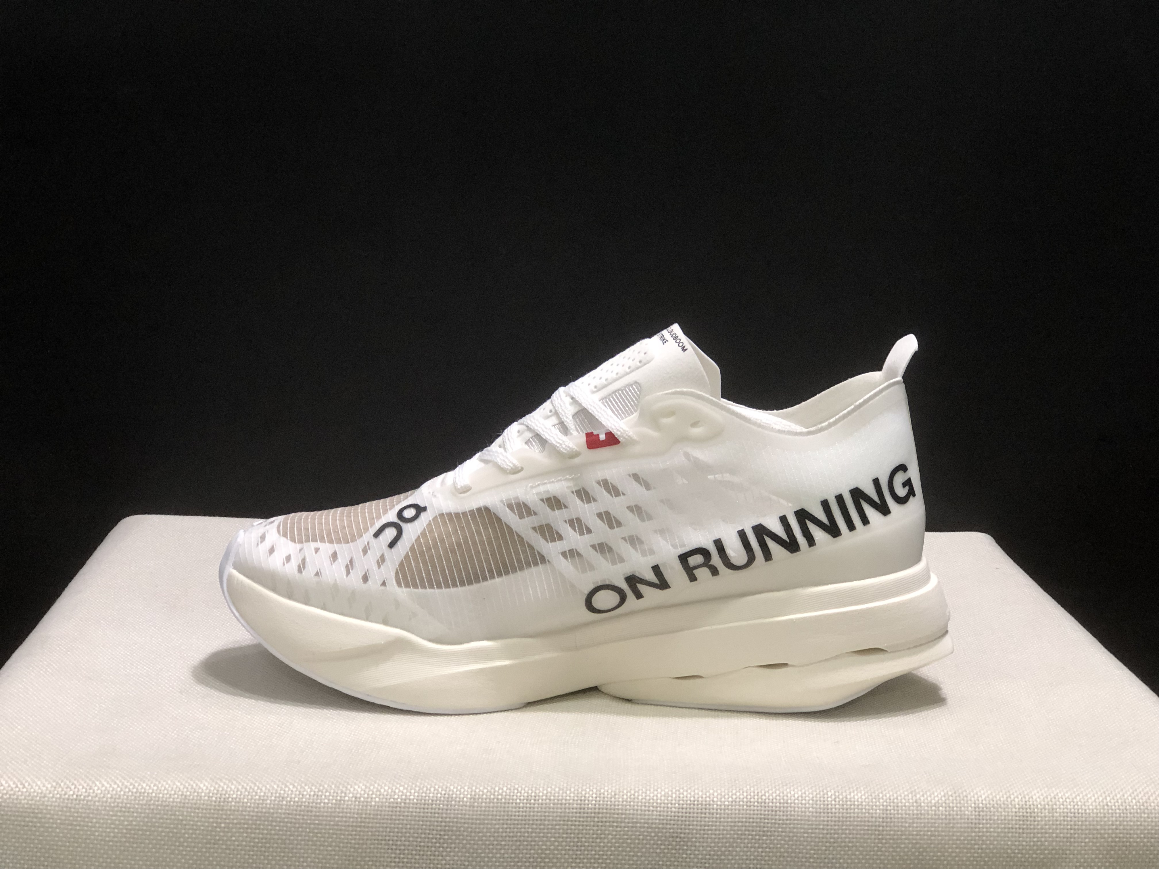 On Running Cloudboom Strike Professional Marathon Running Shoes White