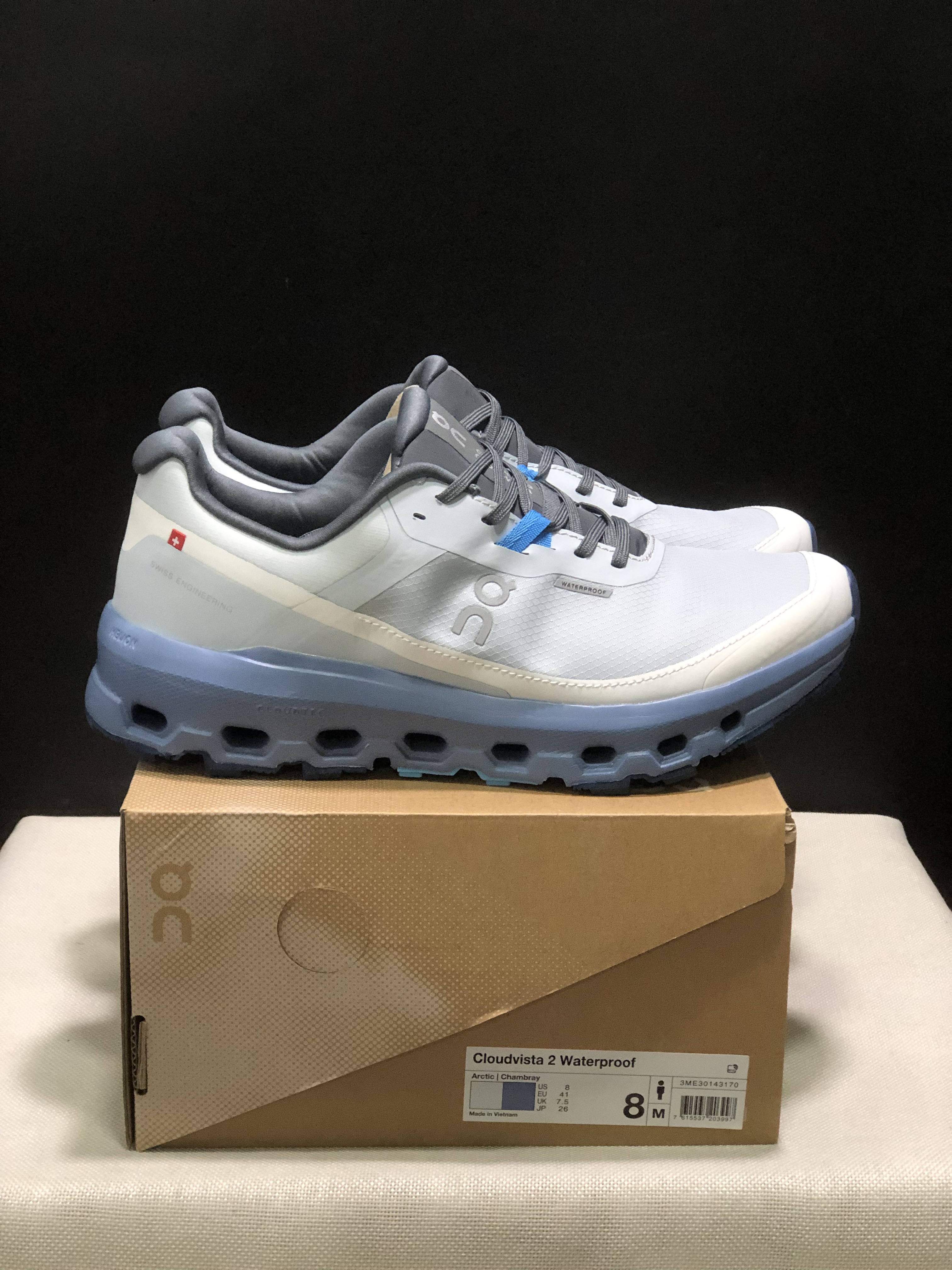 On Running Cloudvista 2 Waterproof Trail Running Shoes Arctic/Blue