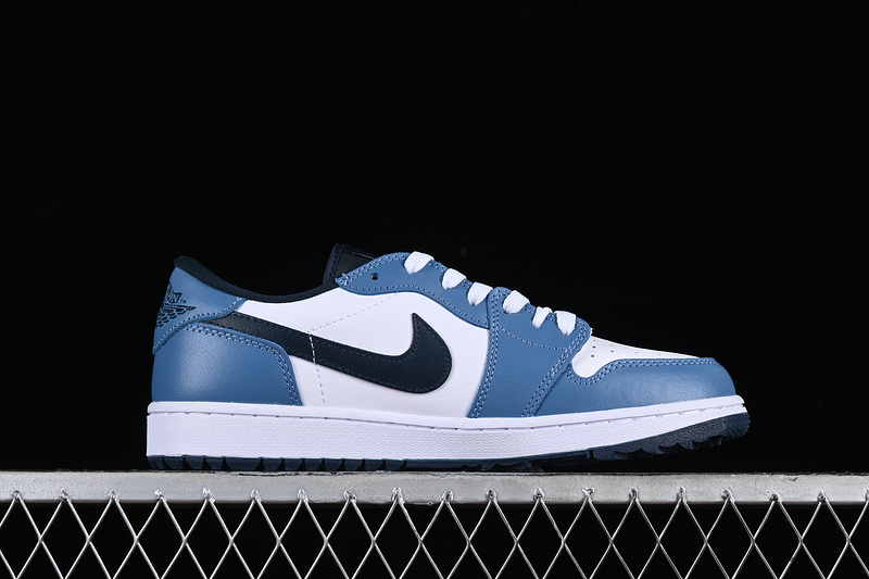 Nike Air Jordan 1 Low Golf White Armory Navy Aegean Storm Sneakers