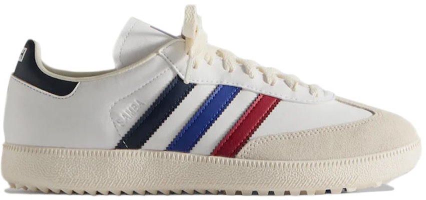 Kith Adidas Samba Spikeless Golf Red Blue Navy JH8176 Shoes