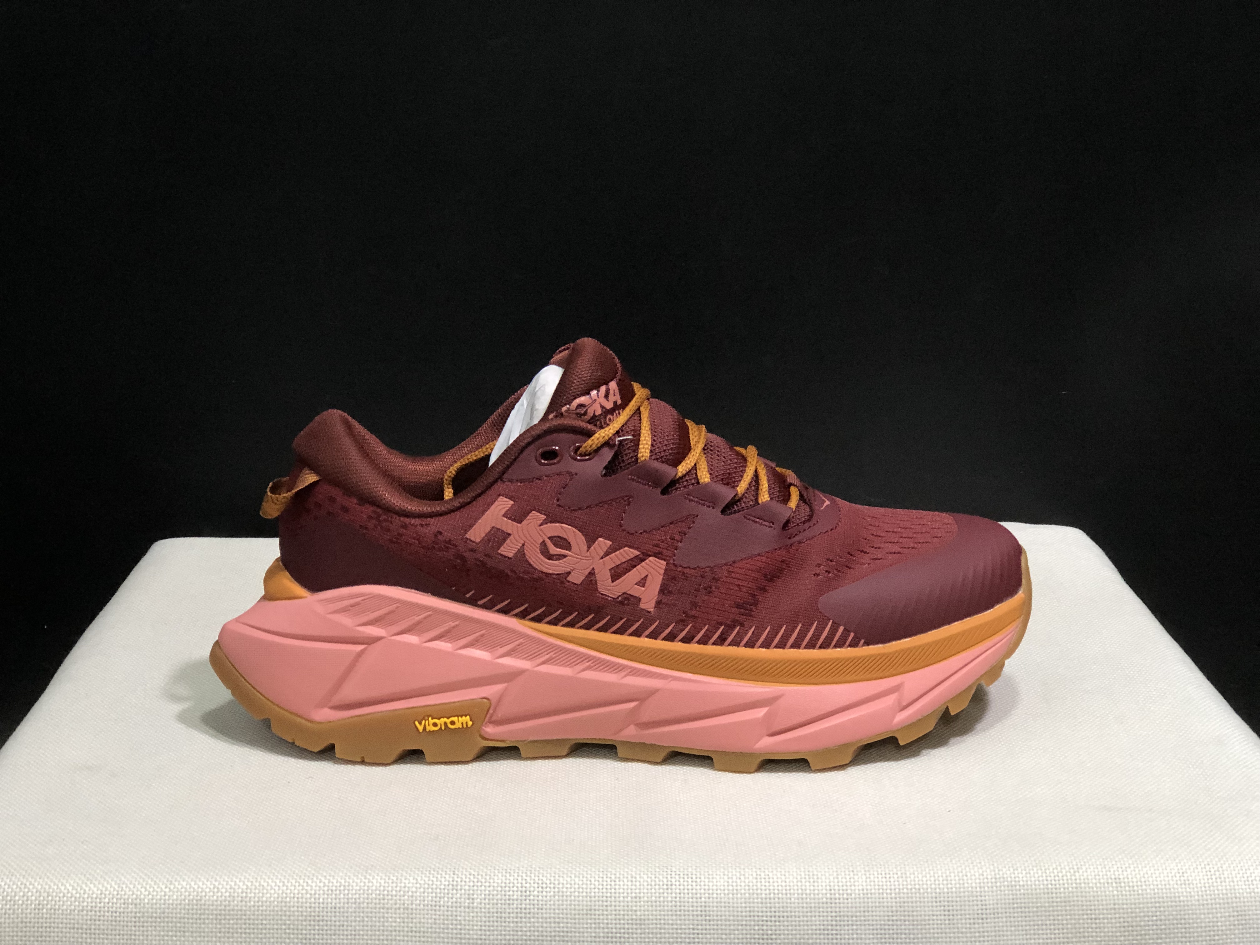 Hoka One One Skyline Float X Outdoor Running Shoes Sneakers Red