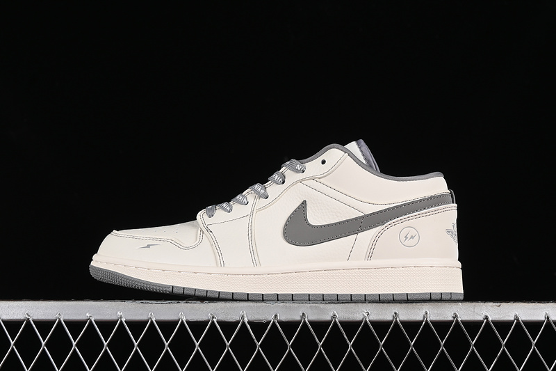 Nike Air Jordan 1 Low Off-White White Light Grey Sneakers