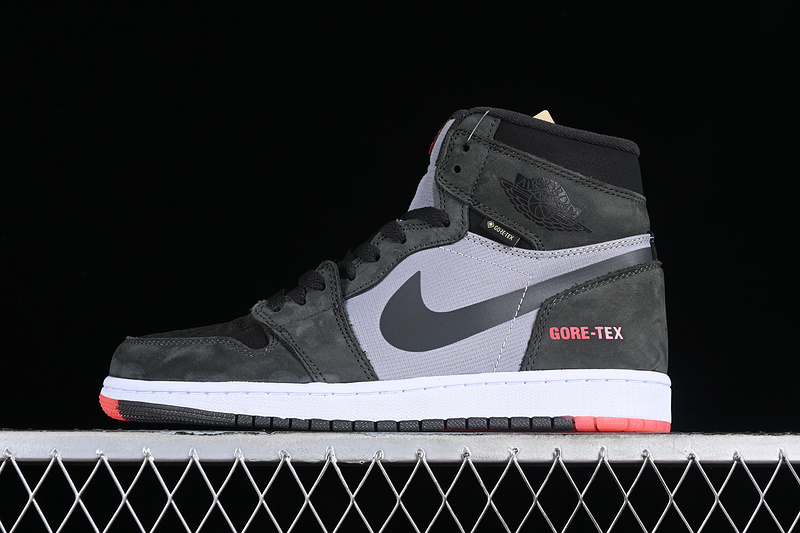 Nike Air Jordan 1 High Gore Tex Cement Grey Dark Charcoal Black Sneakers