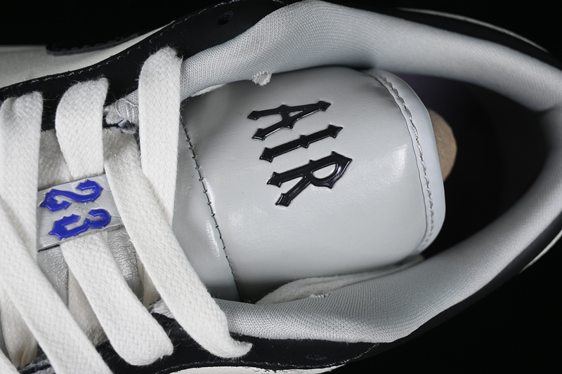 Nike Air Jordan 1 Low White Black Dark Purple Sneakers