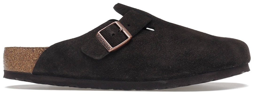 Birkenstock Boston Soft Footbed Regular Suede 0660463 Mocha Sandals