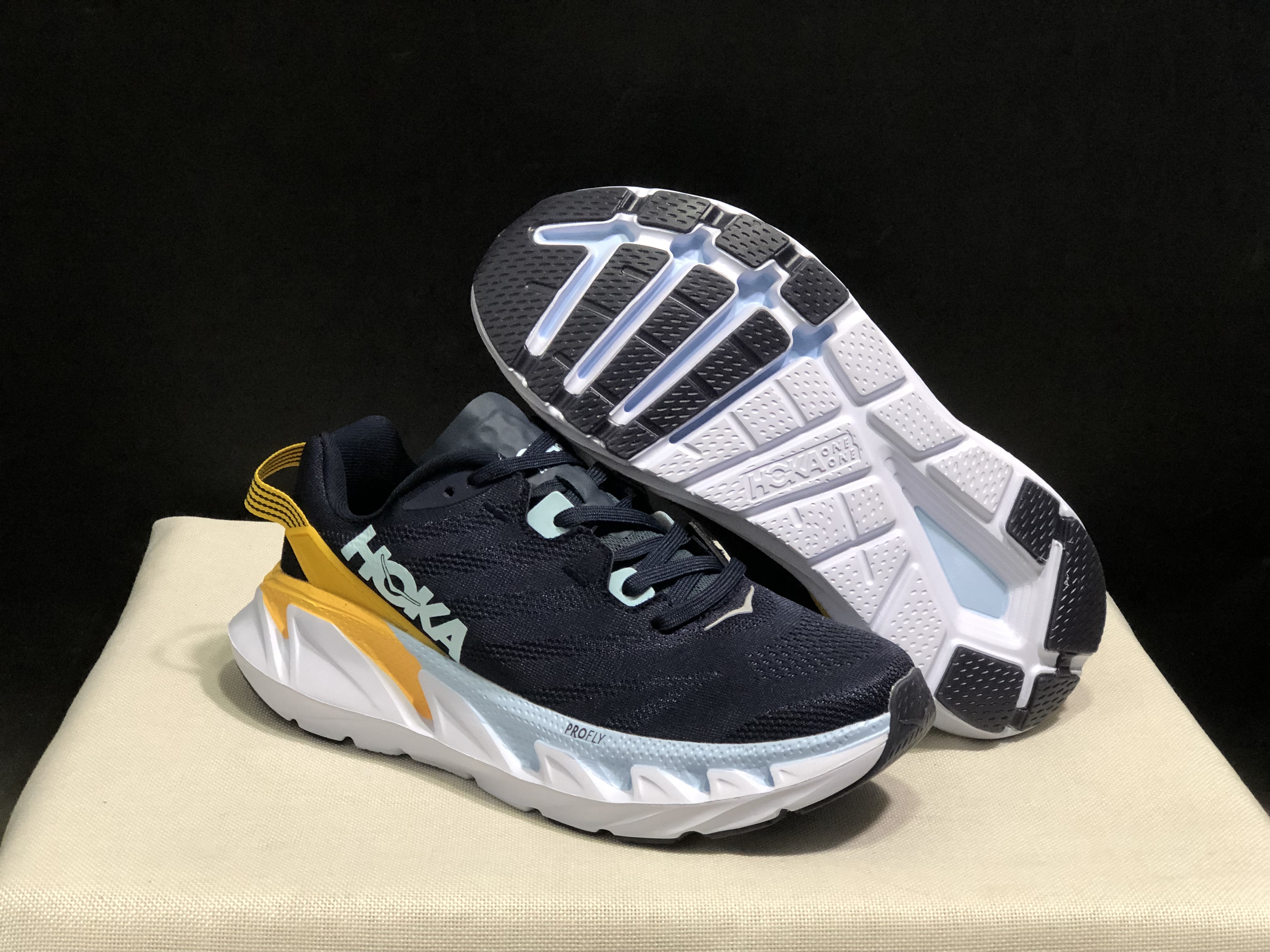 Hoka One One Elevon 2 Anti-slip Wear-resistant Running Shoes Sneakers Navy