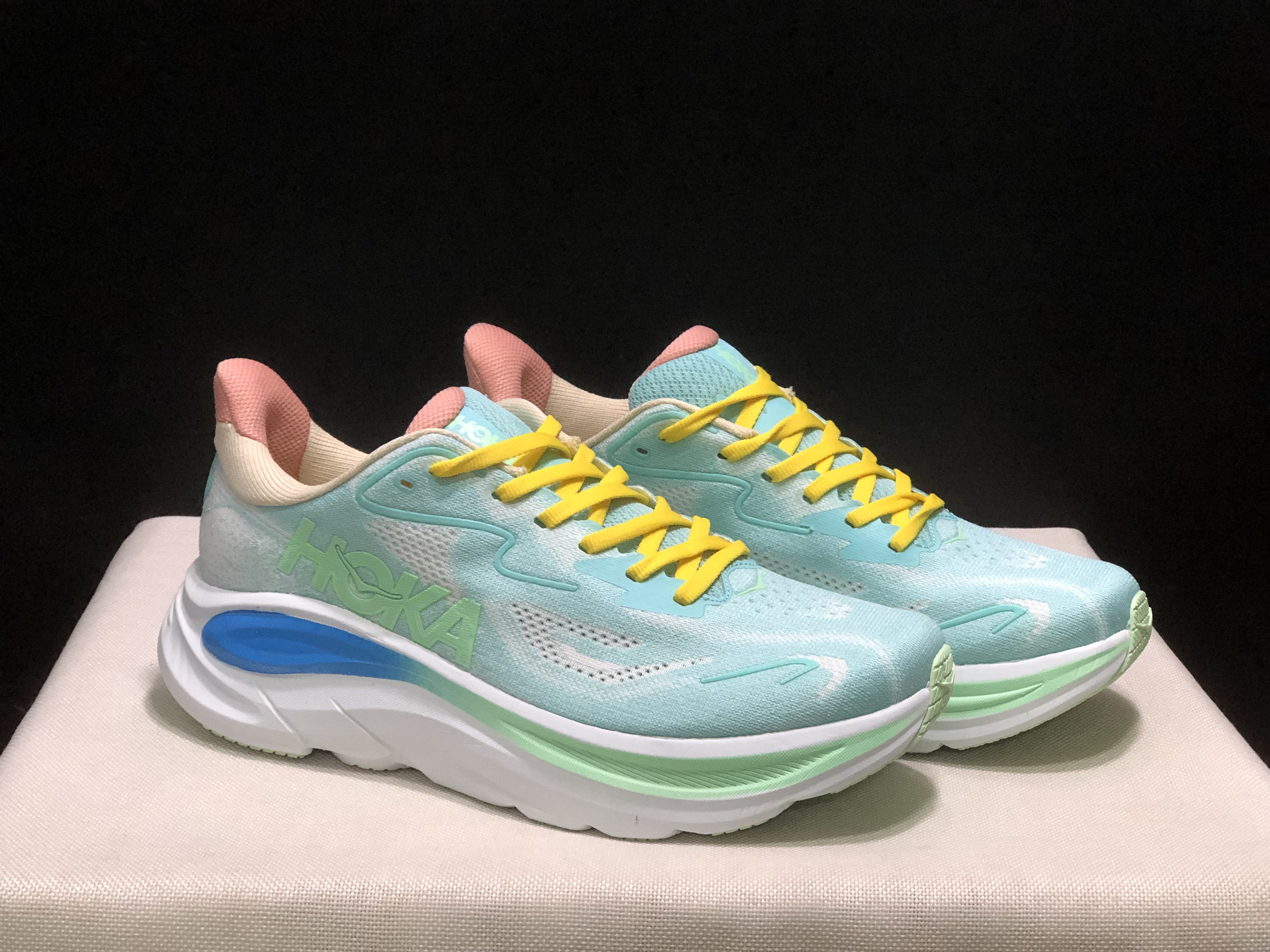 Hoka One One Clifton 10 Fashion Shoes Sneakers Light Blue