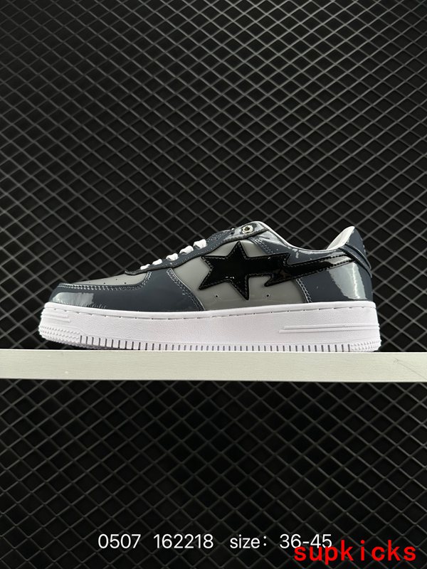 A Bathing Ape Bape Sta Sk8 Low Dark Gray