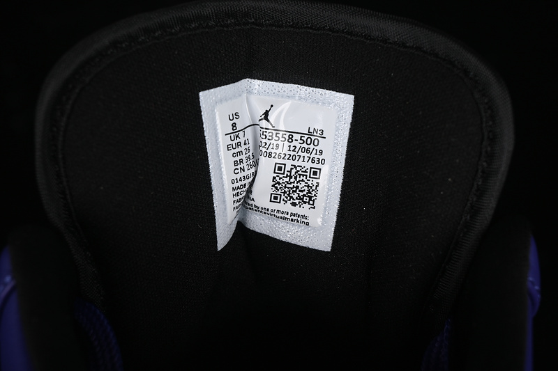 Nike Air Jordan 1 Low Black White Purple Sneakers