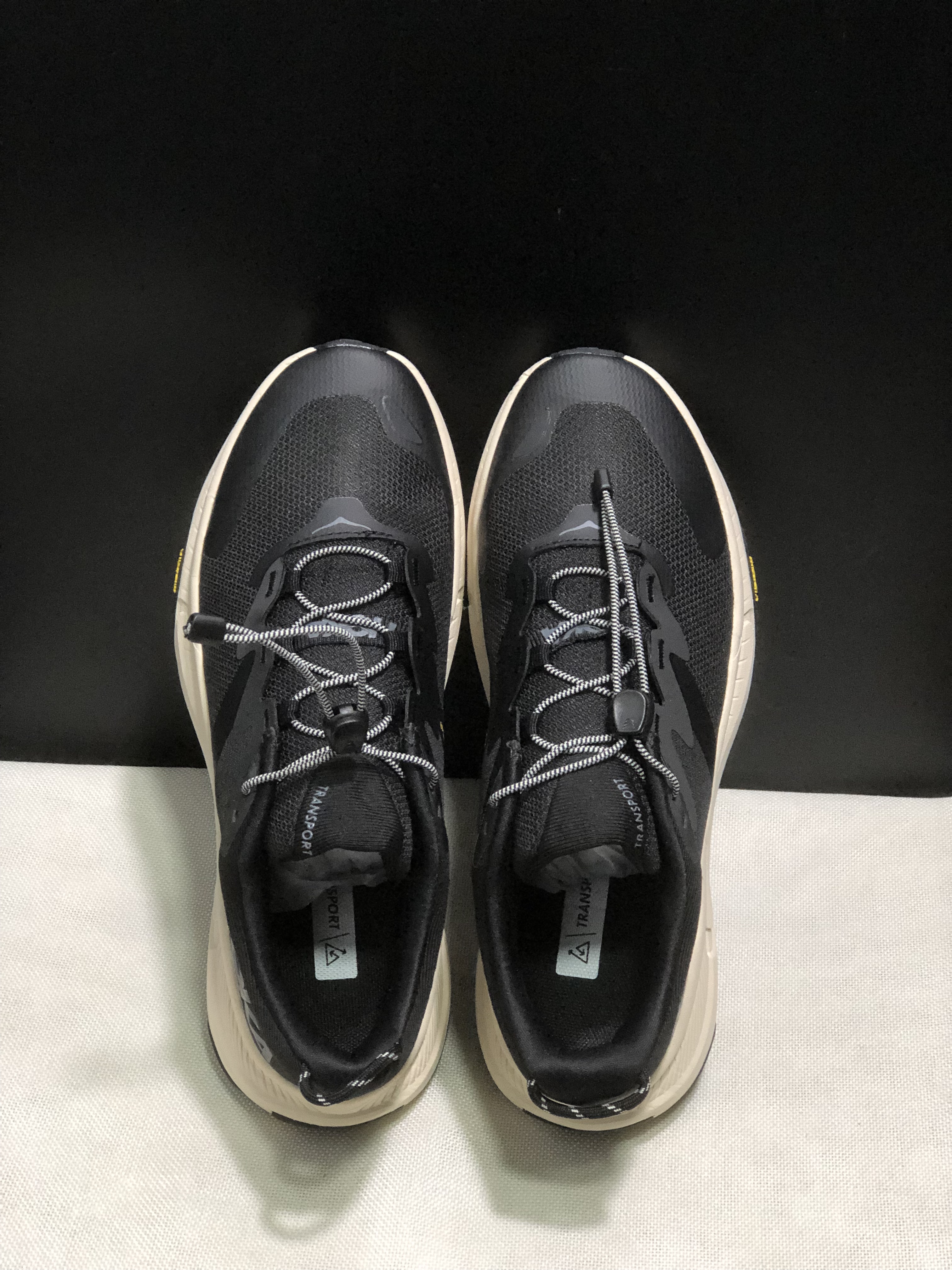 Hoka One One Transport Drawstring Low-top Running Shoes Sneakers Black