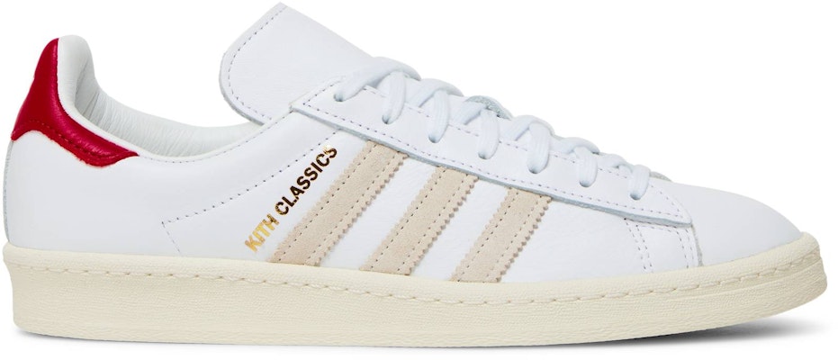 KITH Adidas Campus 80s Classics Program - White Red GY2542 Shoes
