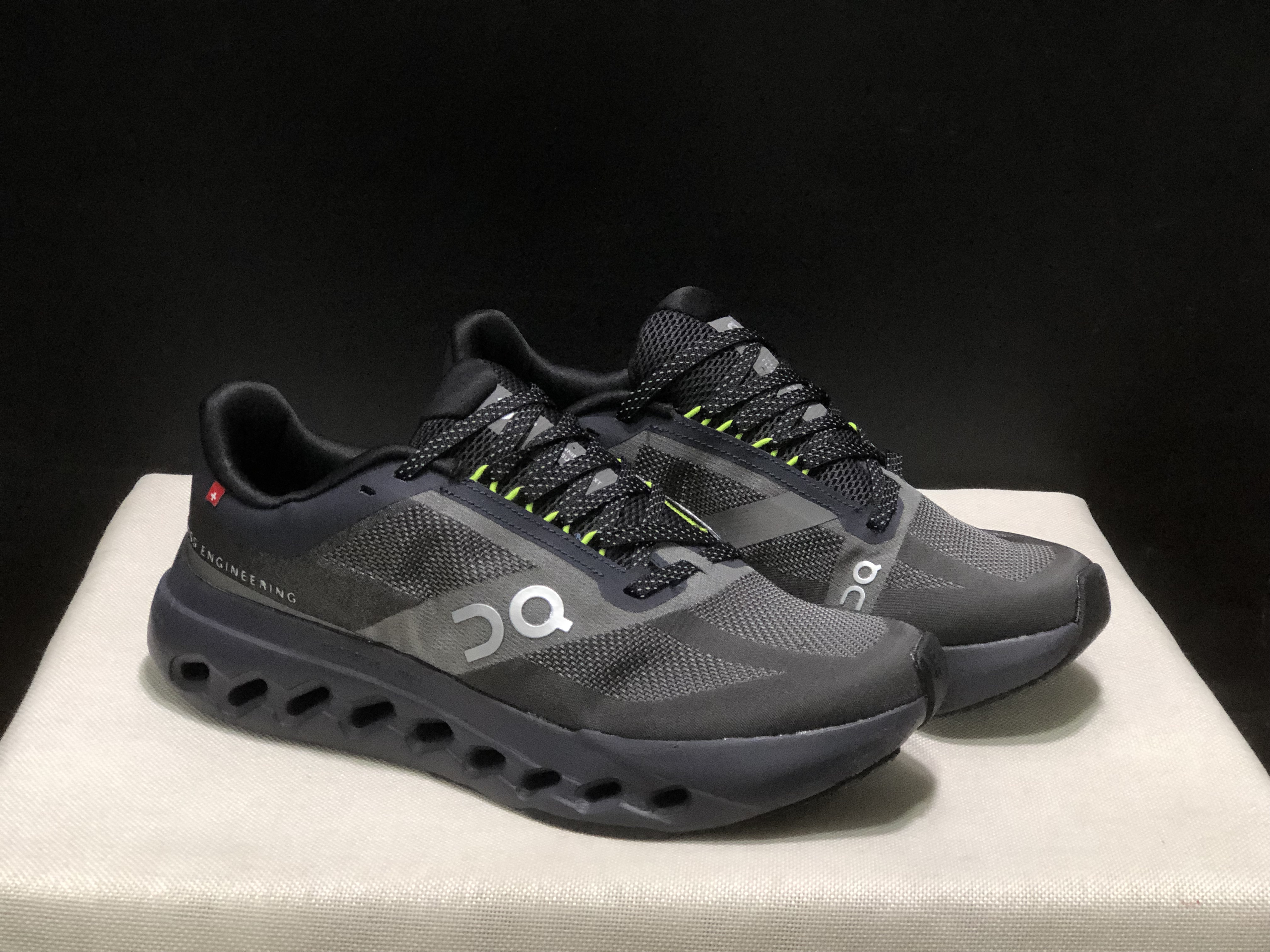 On Running Cloudsurfer Next Casual Running Shoes Black/Iron Grey