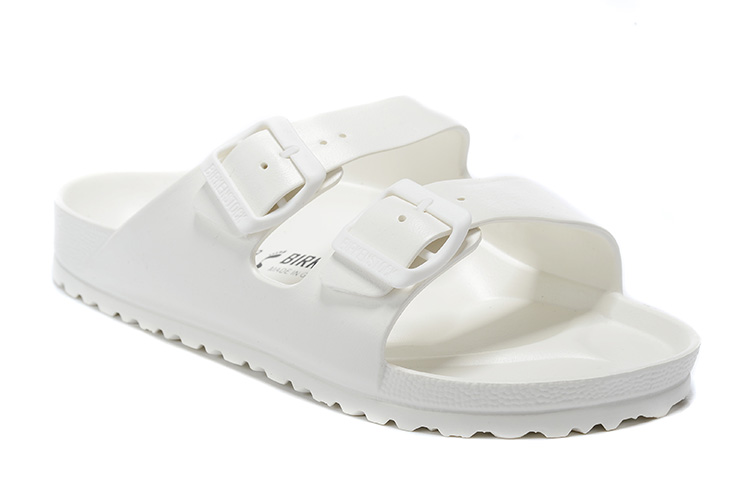 Birkenstock Two-Button Pure White EVA Casual Slippers