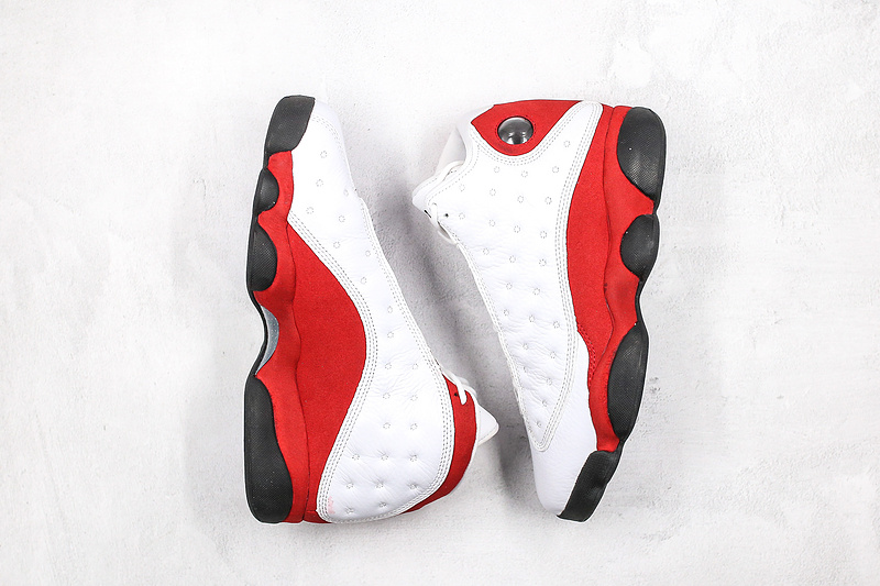 Nike Air Jordan 13 Retro White Cherry Red Sneakers