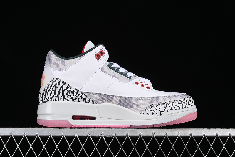Nike Air Jordan 3 Retro Ash Pink White Sneakers