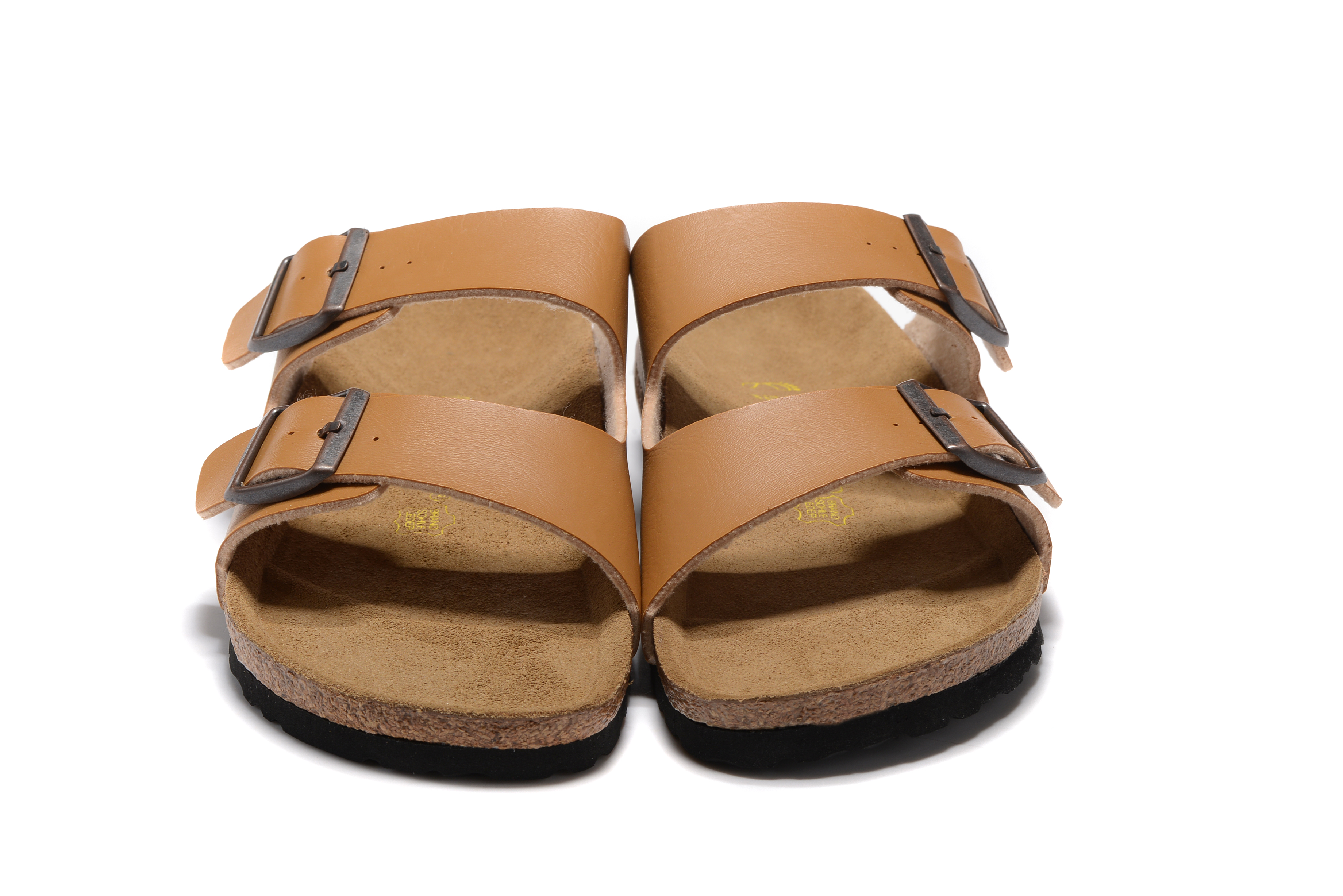 Birkenstock Arizona Khaki Two Buckle Matte Leather Sandal