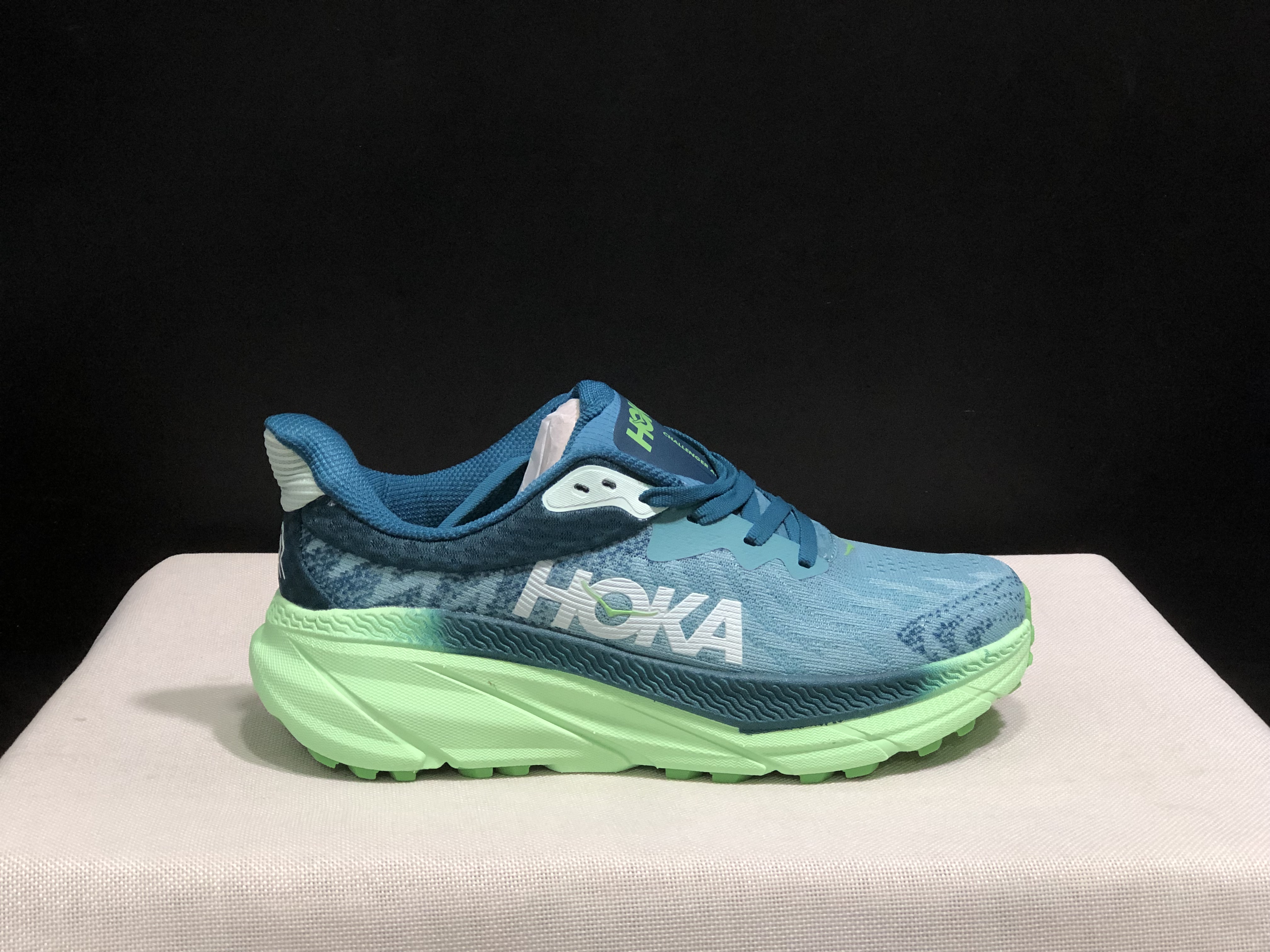 Hoka One One Challenger 7 Shock-absorbing Breathable Running Shoes Sneakers Turquoise