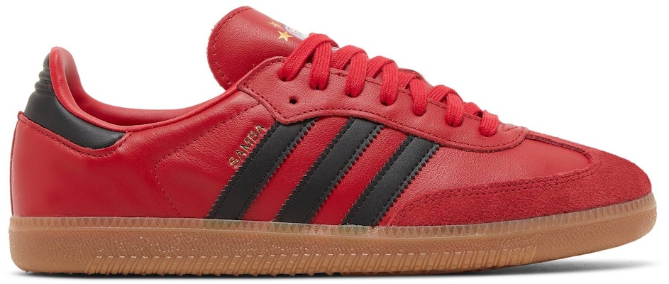 FC Bayern Munich Adidas Samba Team Power Red Black HQ7031 Lifestyle Shoes