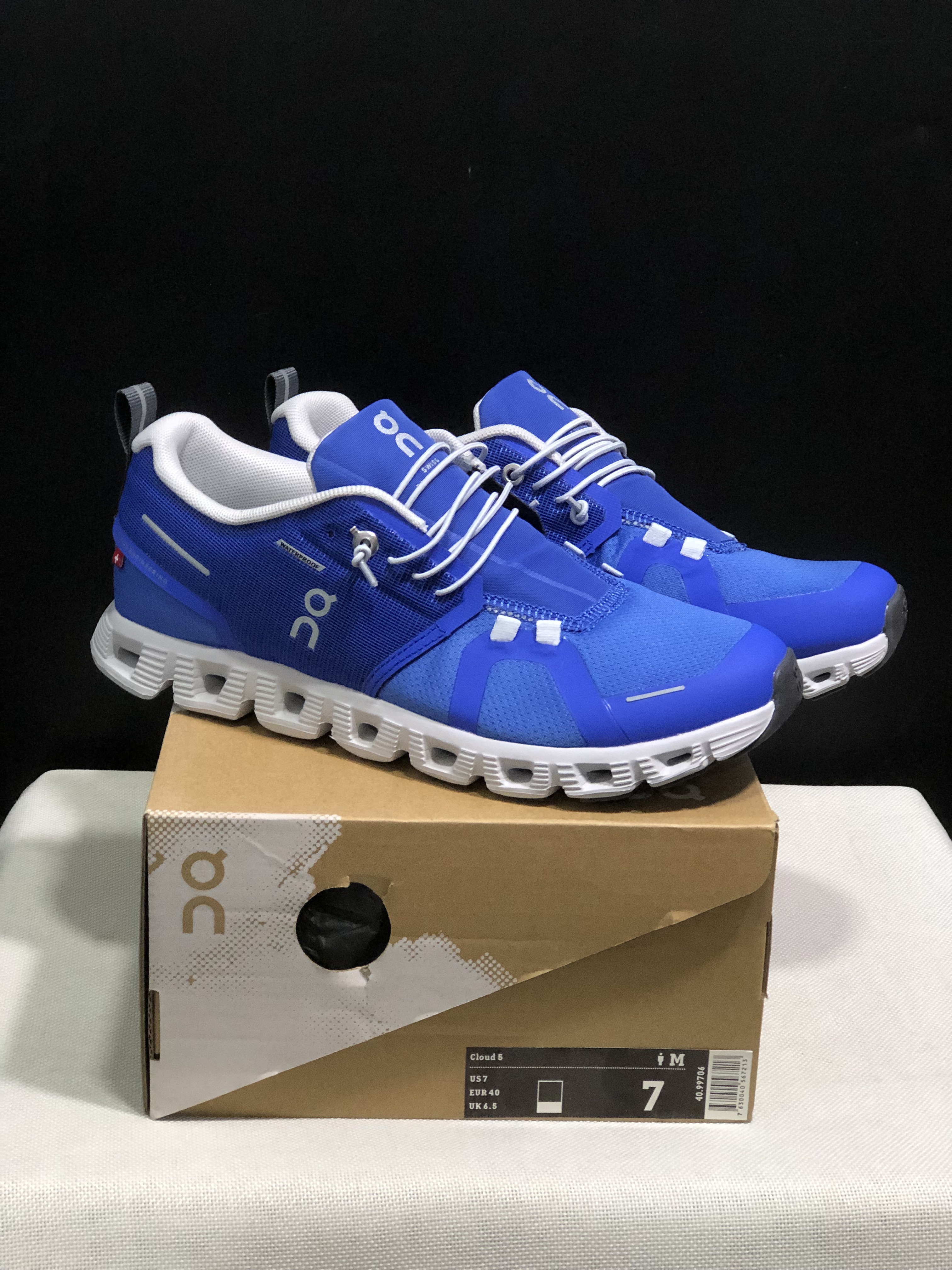 On Running Cloud 5 Lightweight Running Shoes Sapphire Blue