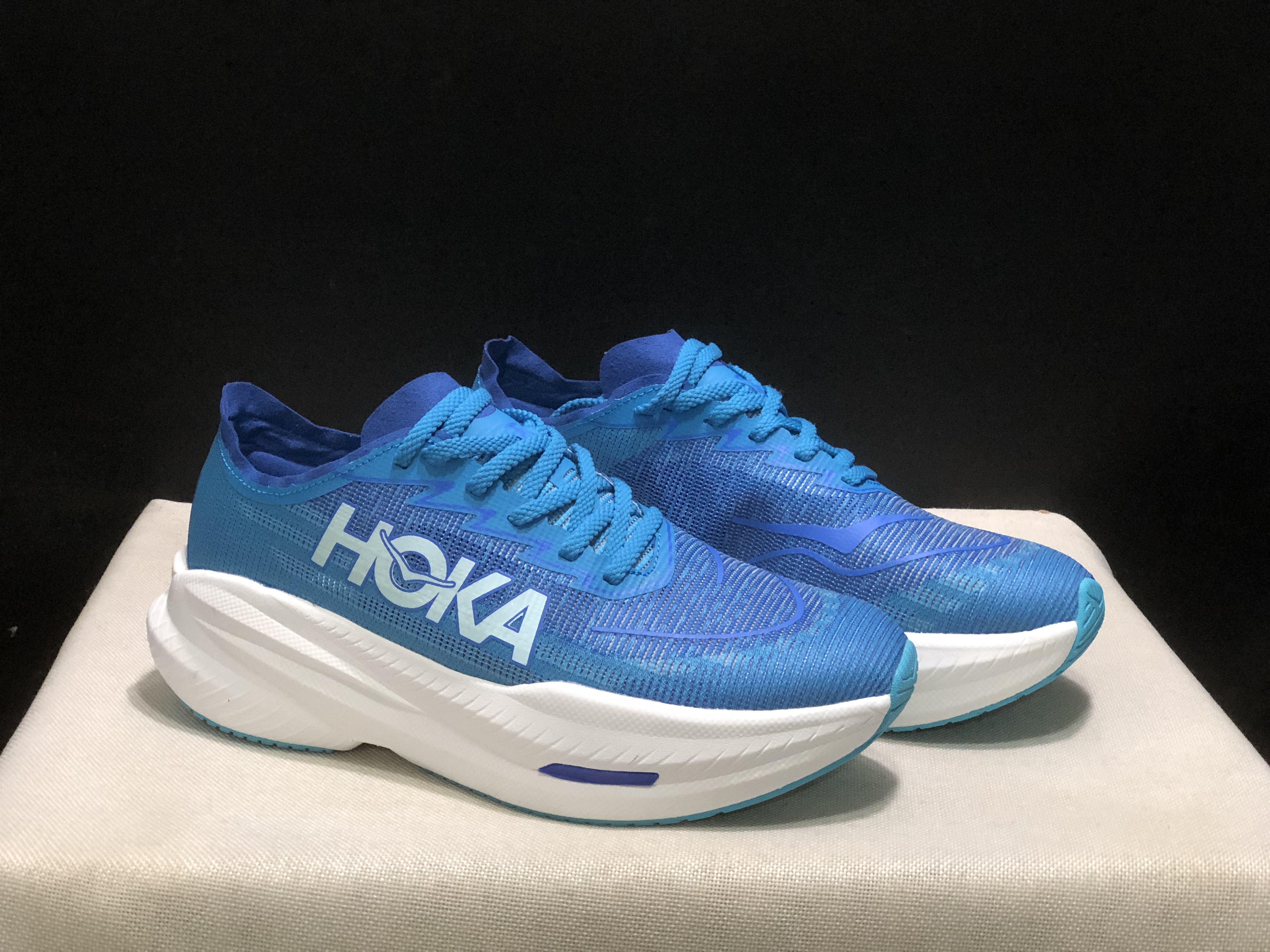 Hoka One One Mach X 2 Anti-slip Low-top Running Shoes Blue