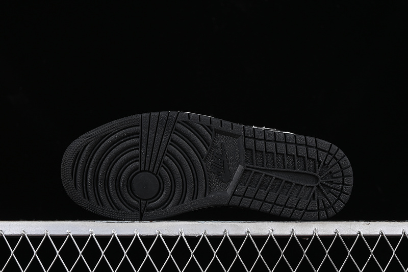 Nike Air Jordan 1 Low LV Black White Printing Sneakers