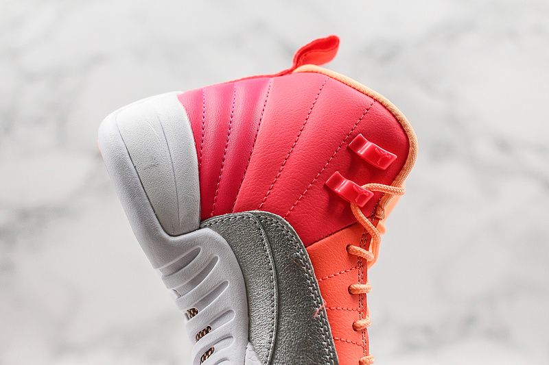 Nike Air Jordan 12 Retro Sunrise GS Hot Punch Multicolor Sneakers