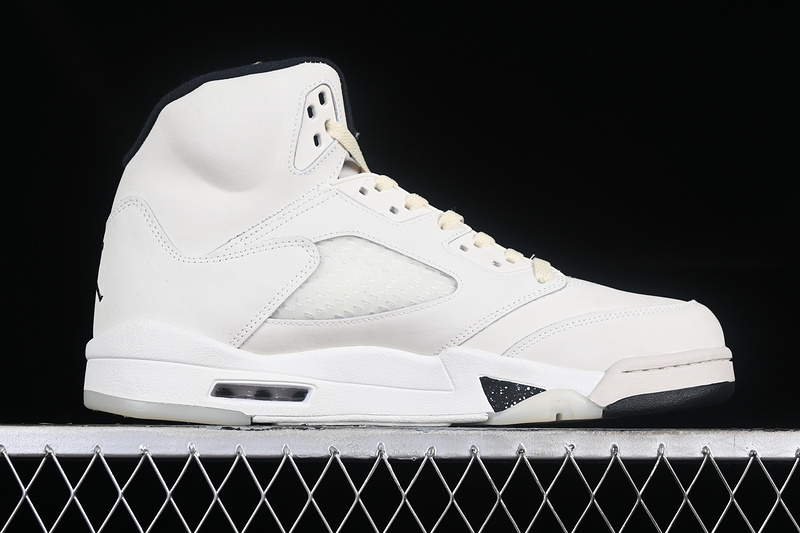 Nike Air Jordan 5 Retro Black Coconut Milk Sneakers