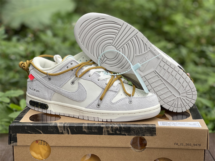 Nike Dunk Low Off-White Lot 37 of 50 White Sneakers