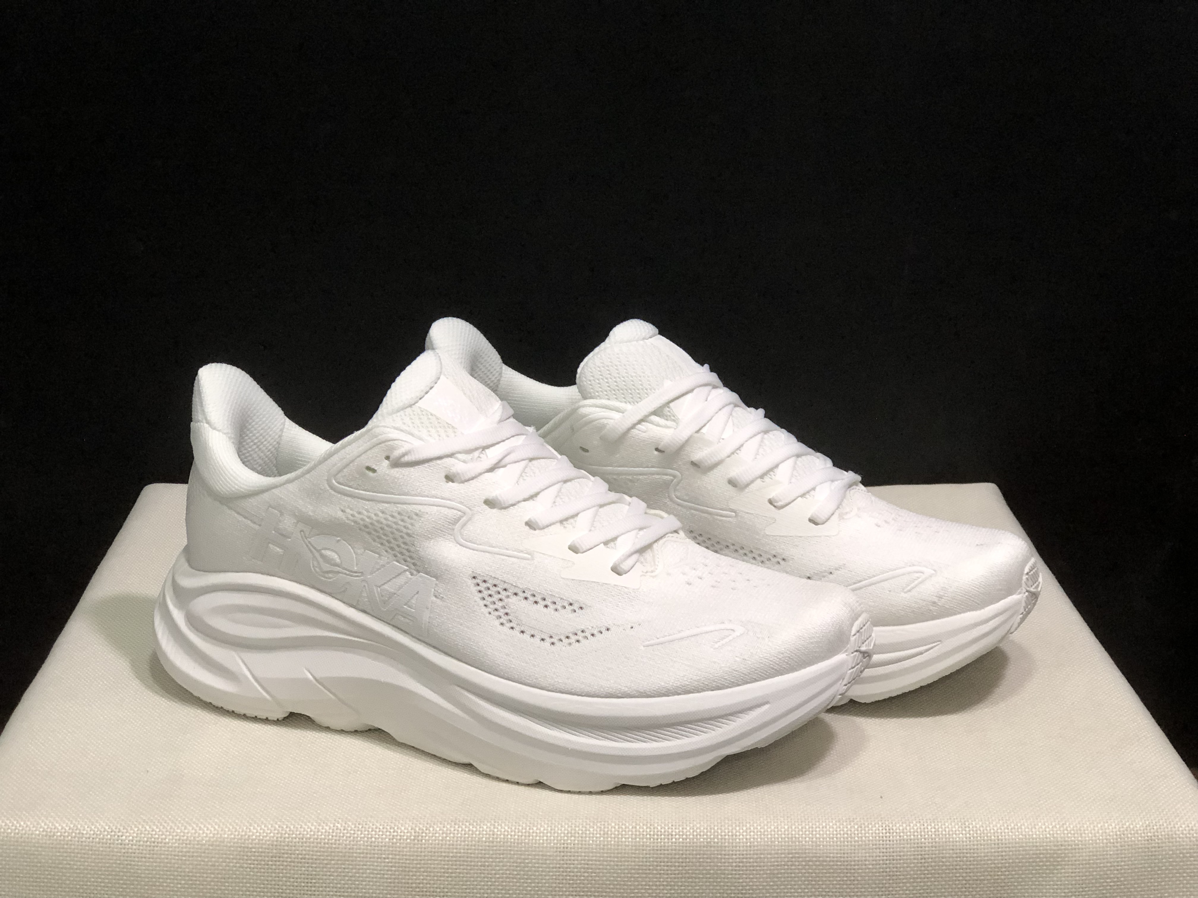 Hoka One One Clifton 10 White Fashion Shoes Sneakers