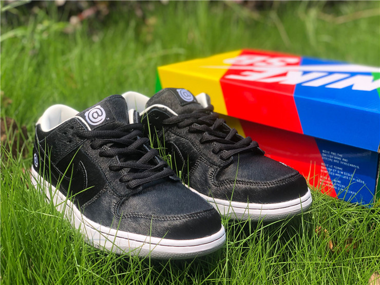 Nike SB Dunk Low Medicom Toy 2020 Pony Hair Black Sneakers