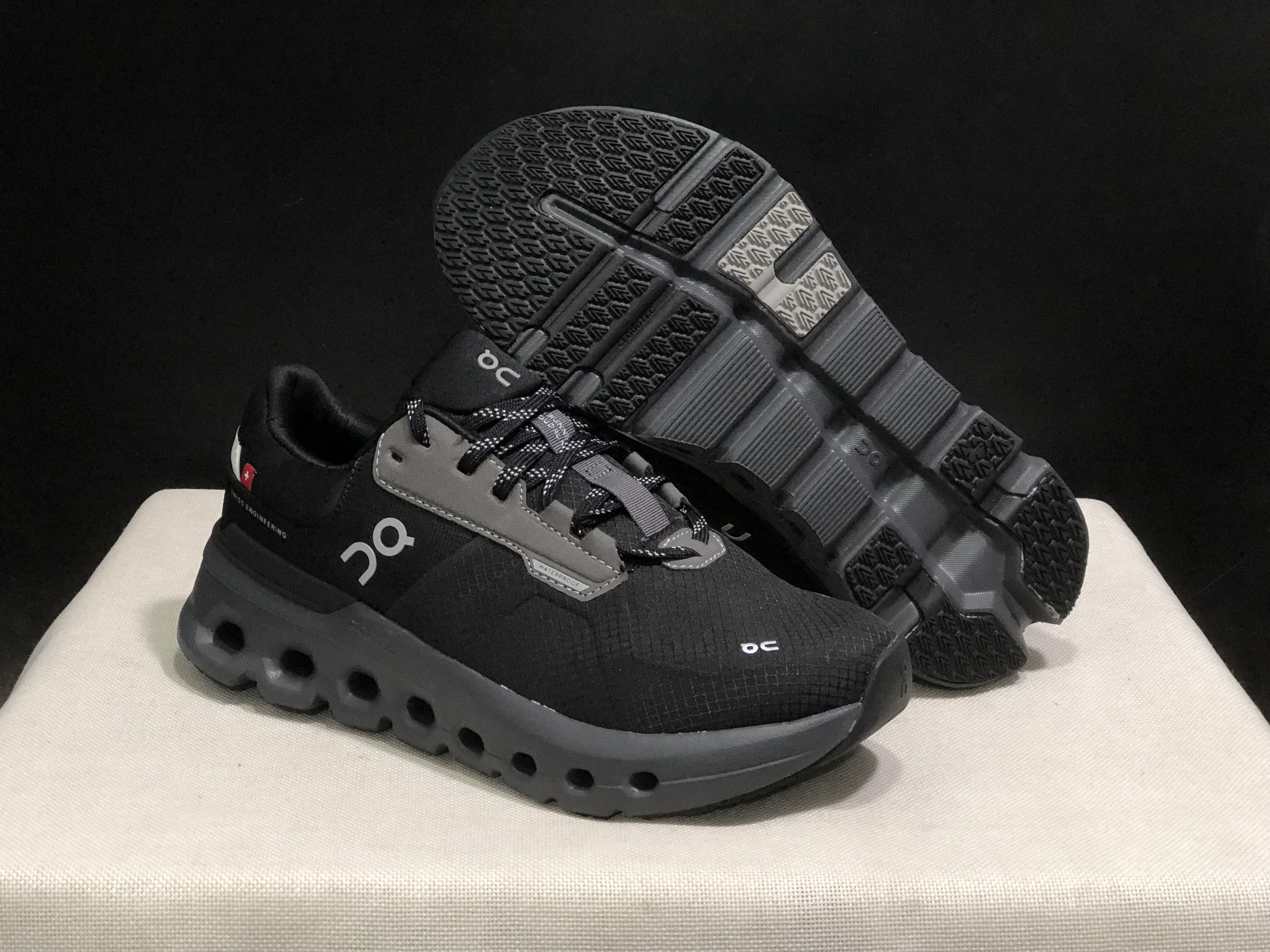 On Running Cloudrunner 2 Waterproof Casual Running Shoes Carbon Black