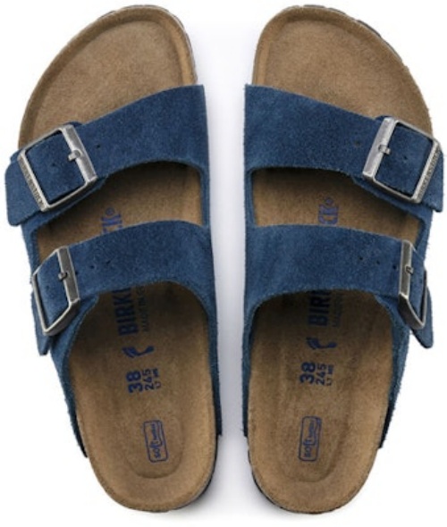 Birkenstock Boston Navy Suede Open Toe 1018141 Fashion Slippers