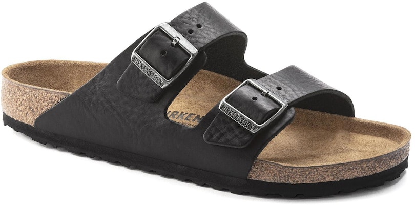 Birkenstock Arizona 1023141 Black Narrow Slide Sandals