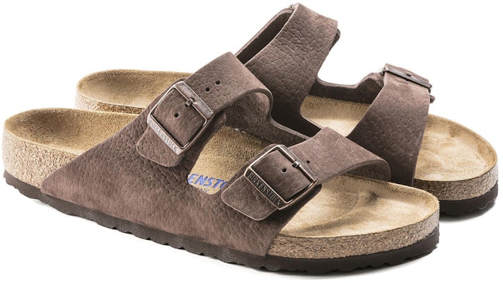 Birkenstock Arizona 1019007 Brown Suede Slide Sandals