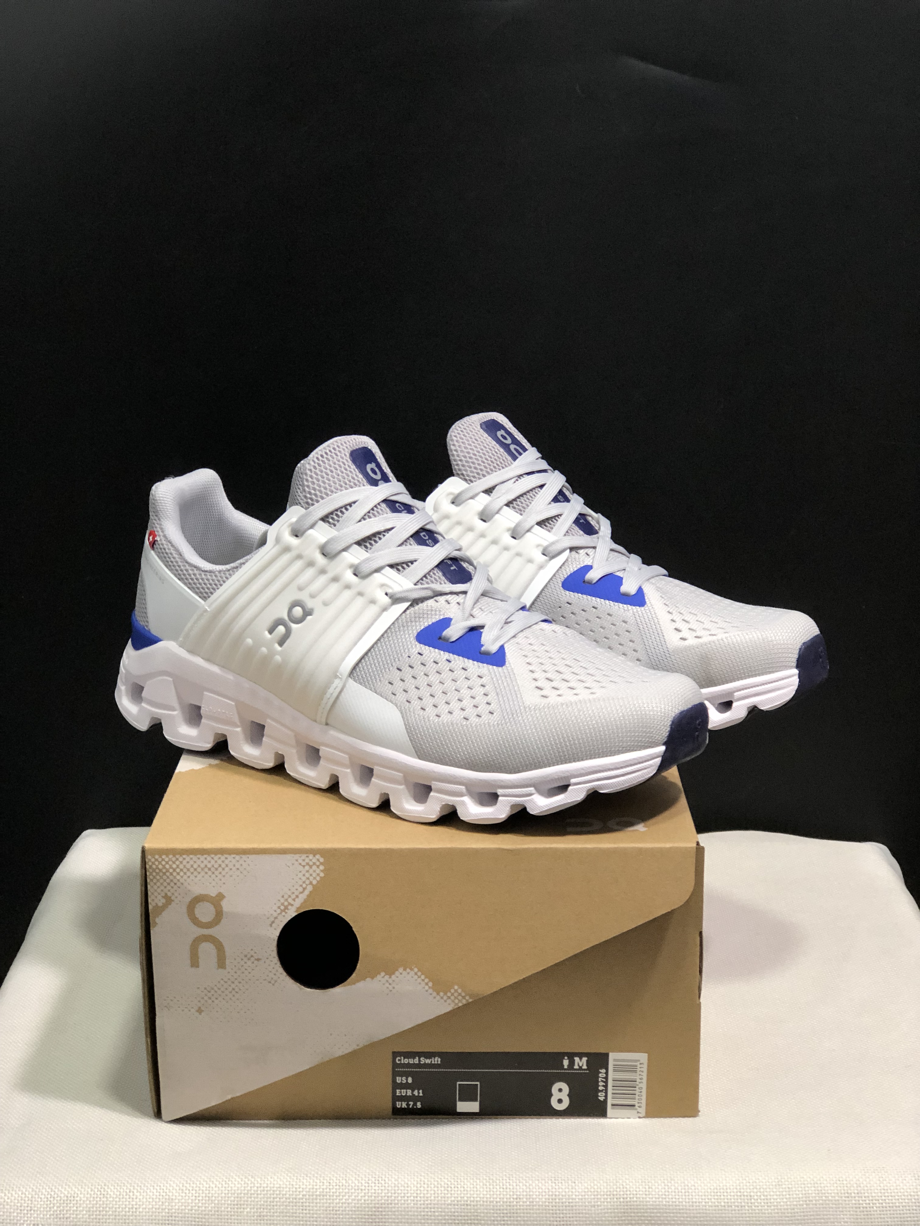 On Running Cloudswift Cushioning Running Shoes Light Grey/Ivory