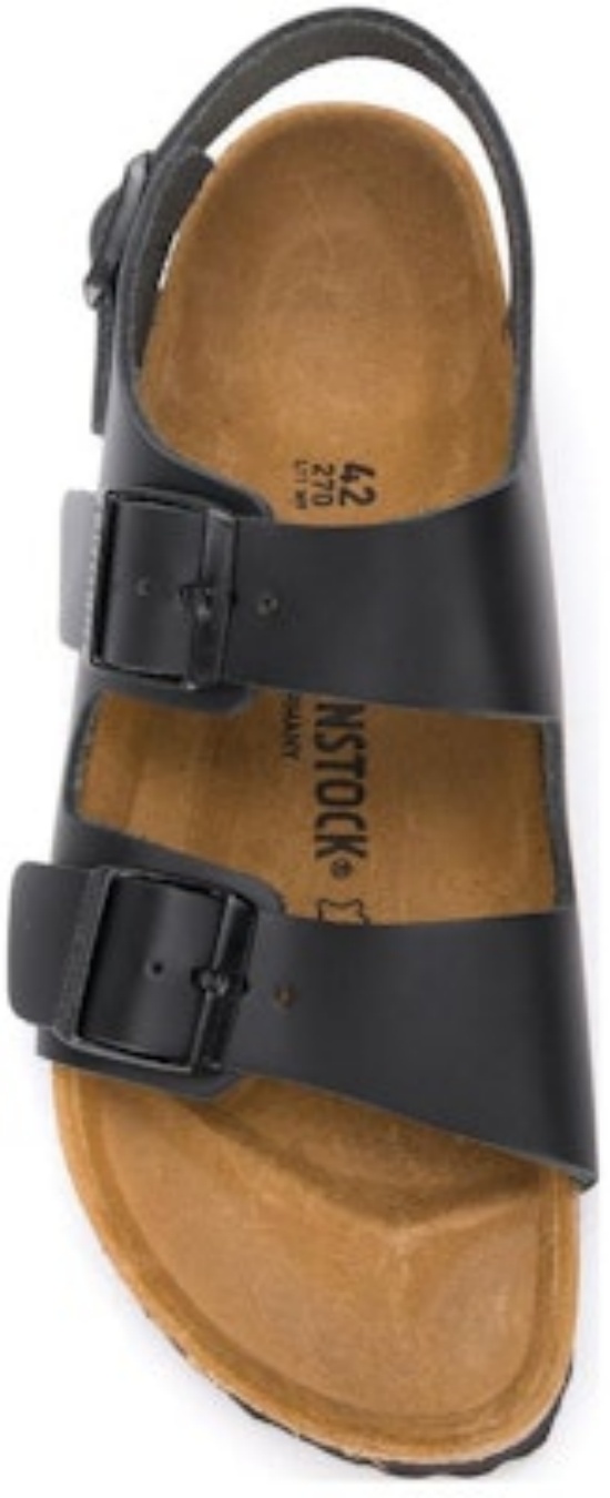 Birkenstock Arizona Soft CMFT Thick Sole Double Buckle 0034193 Black Sandals