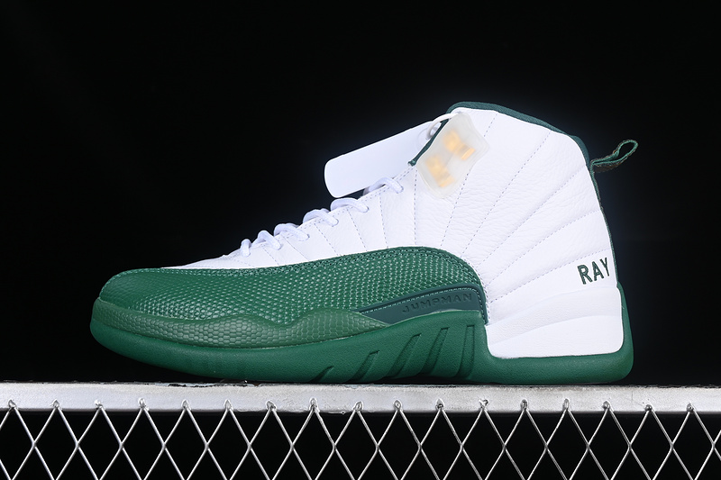 Nike Air Jordan 12 Retro Green White Sneakers