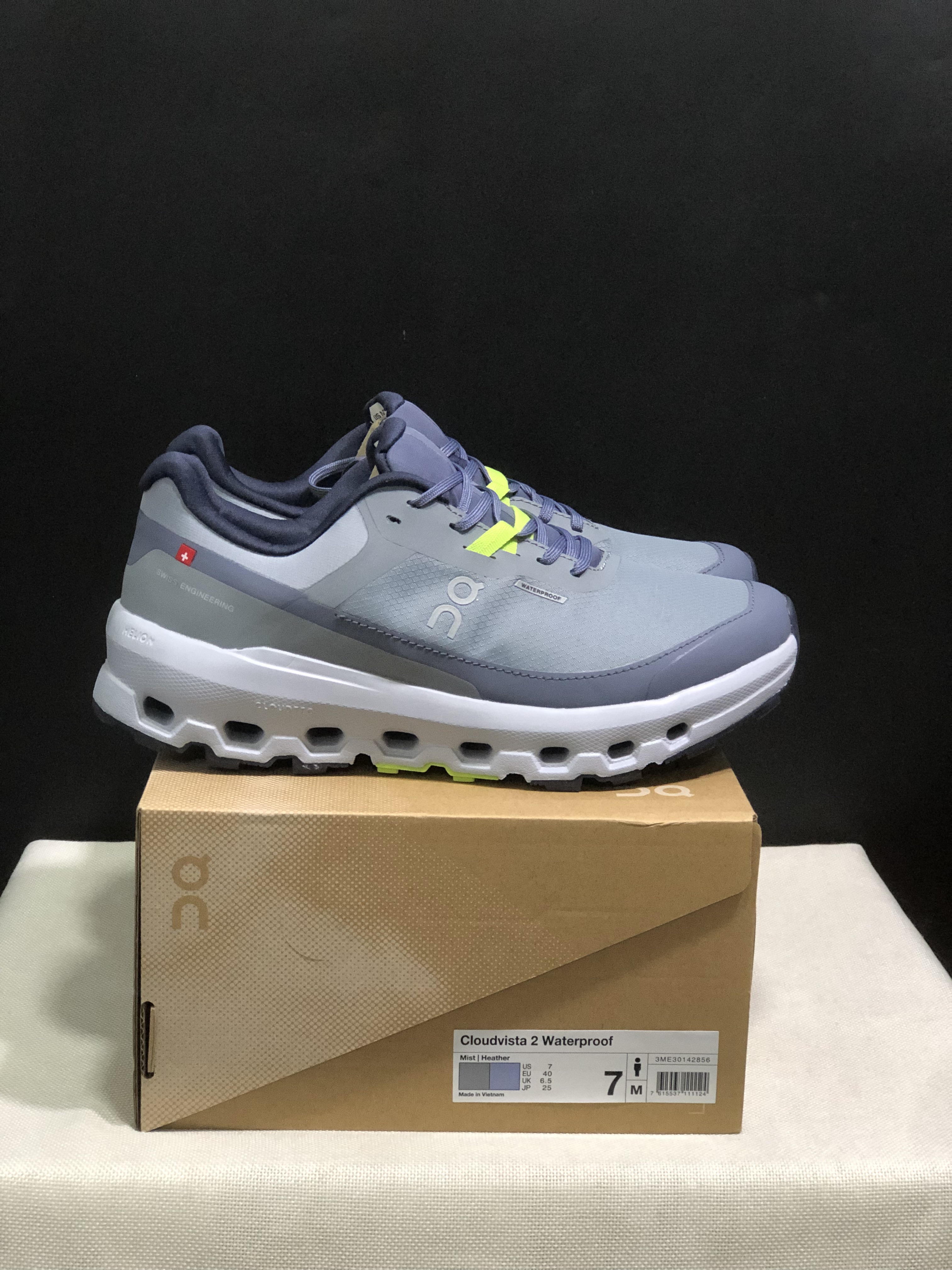 On Running Cloudvista 2 Waterproof Trail Running Shoes Mist/Heather