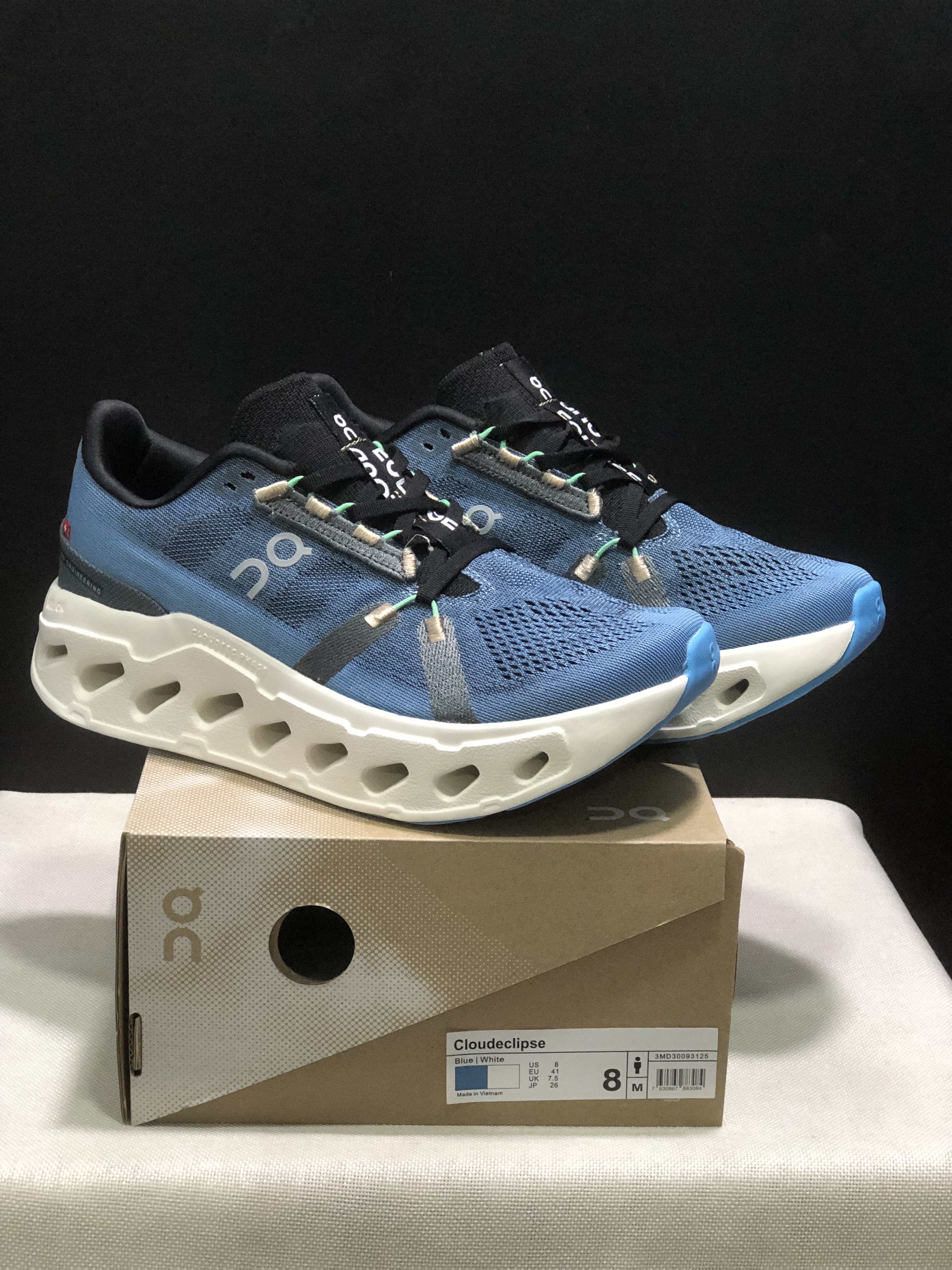 On Running Cloudeclipse Soft And Comfortable Running Shoes Blue/White