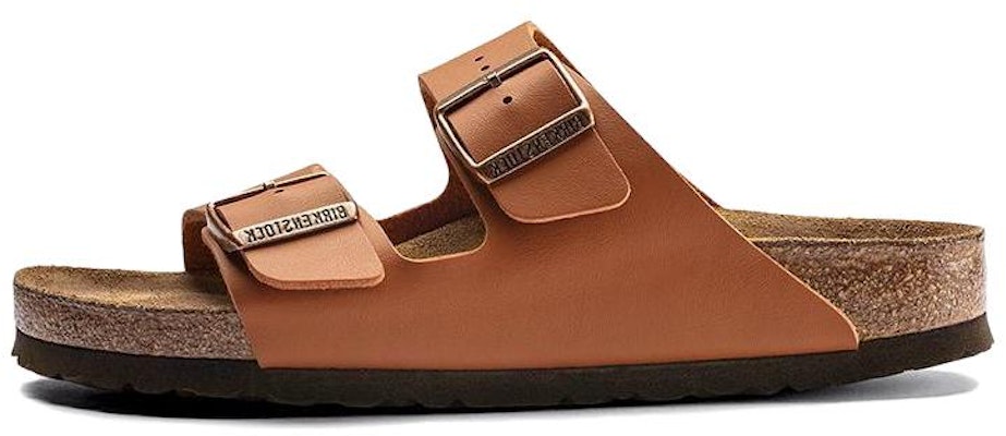 Birkenstock Arizona Soft Footbed Birko-Flor 1019067 Ginger Brown Slide Sandals