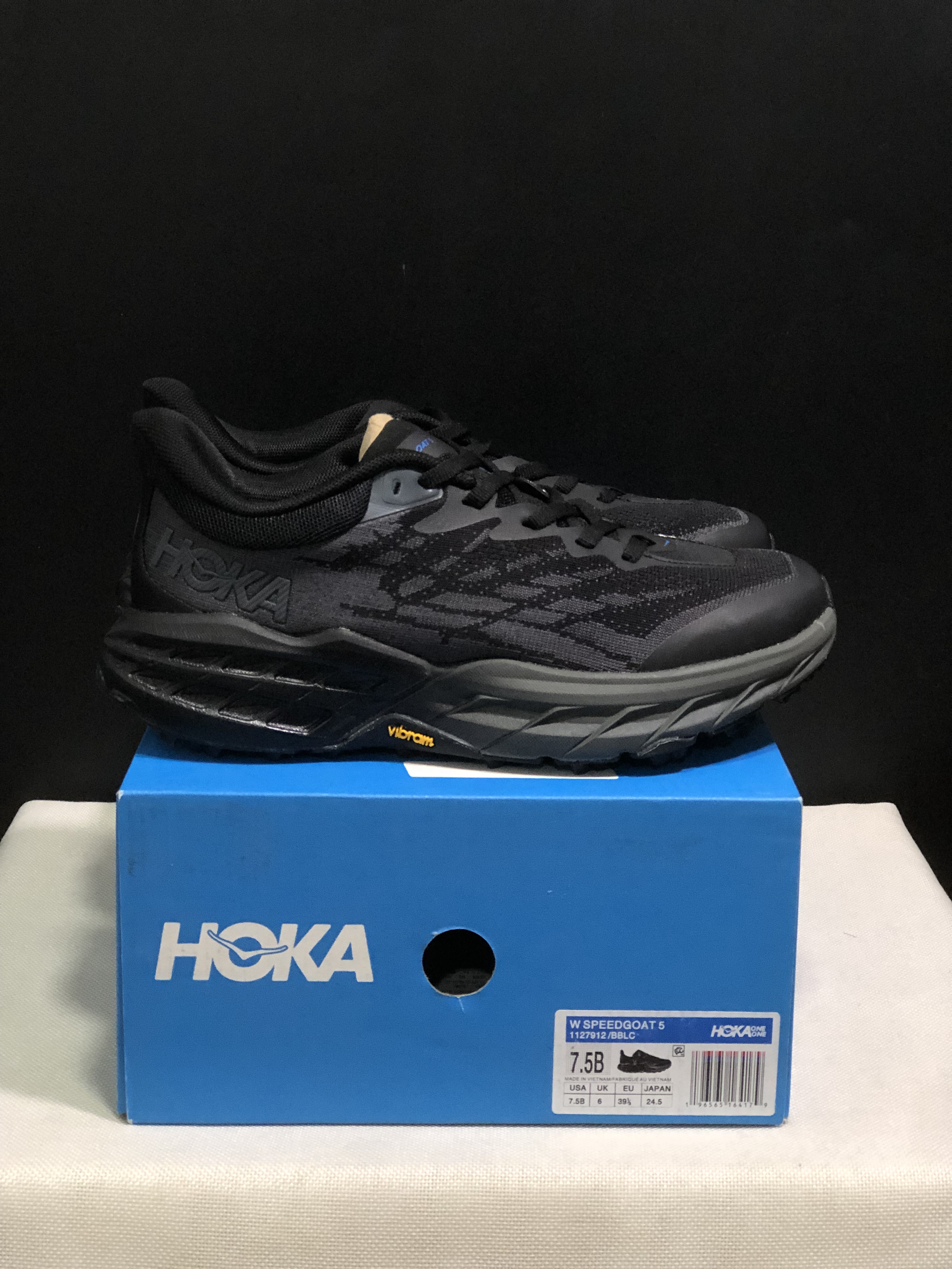 Hoka One One Speedgoat 5 Trail Running Shoes Sneakers Black