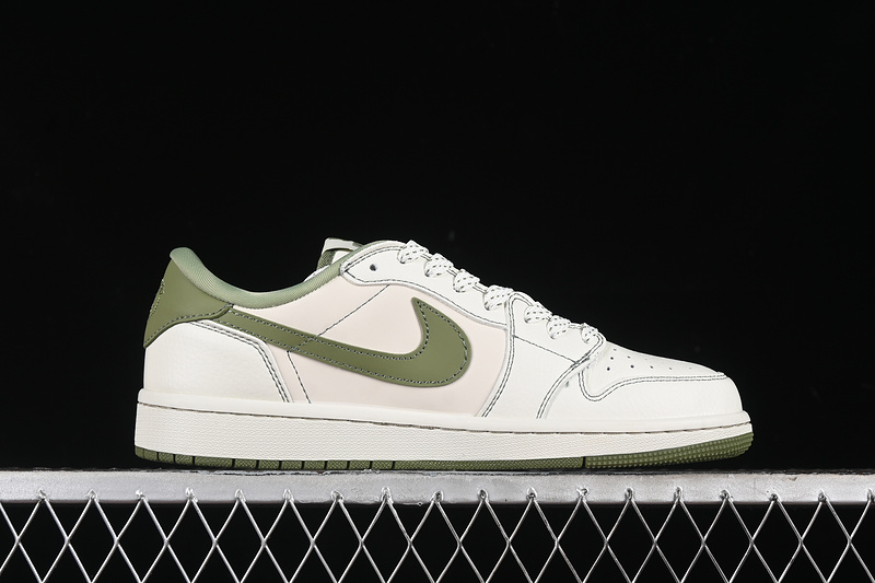 Nike Air Jordan 1 Low UNDEFEATED Travis Scott Fragment Design OG SP White Green Sneakers
