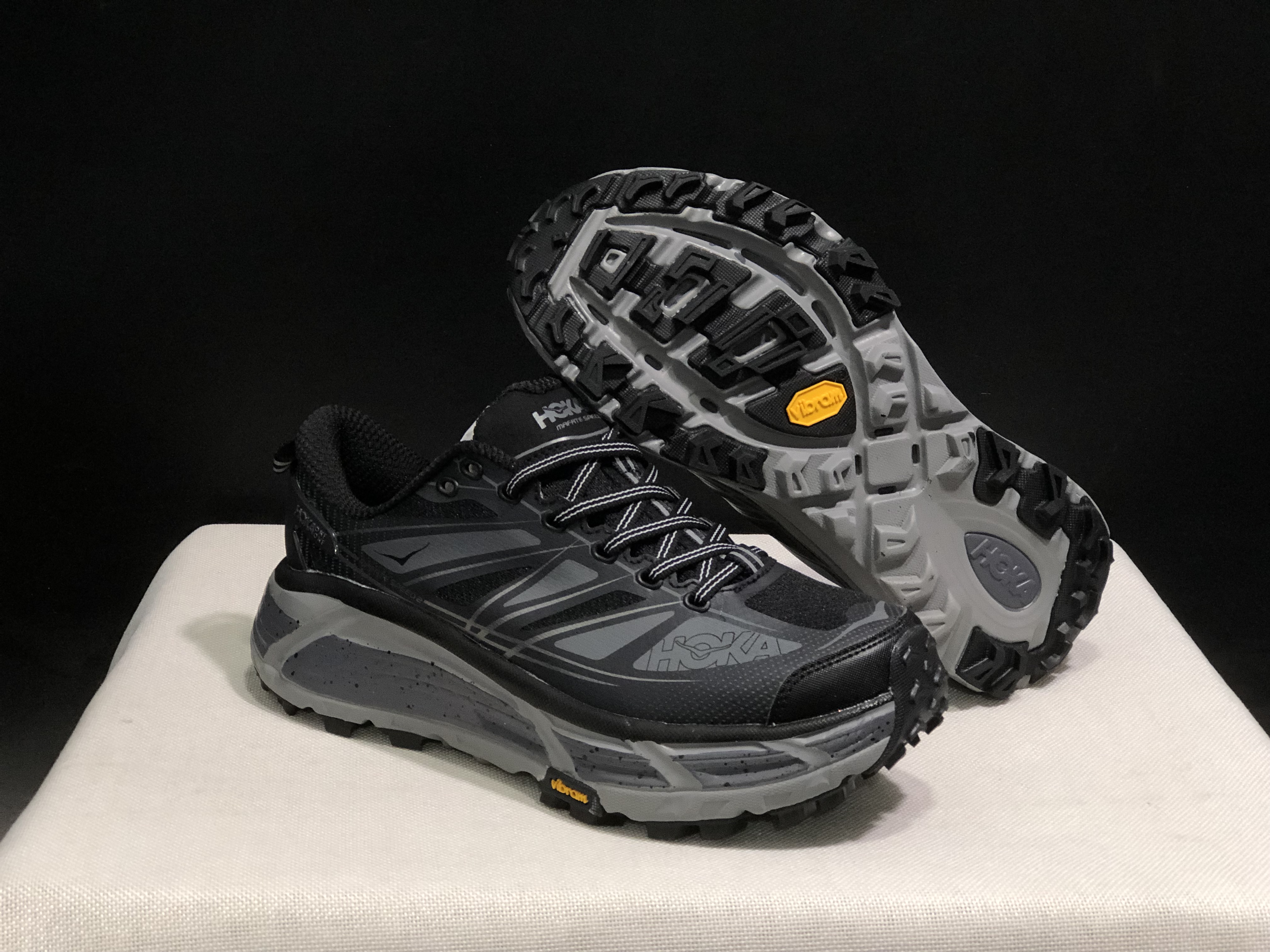 Hoka One One Mafate Speed 2 Mountain Anti-slip Running Shoes Sneakers Black